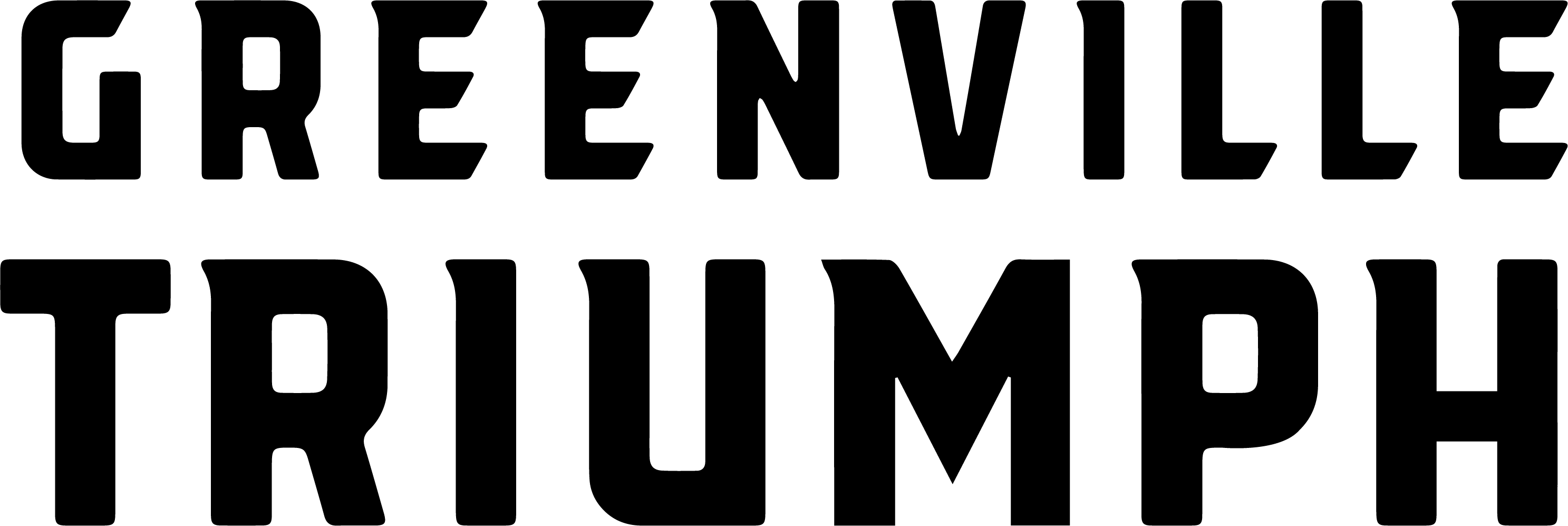 Triumph wordmark, on light